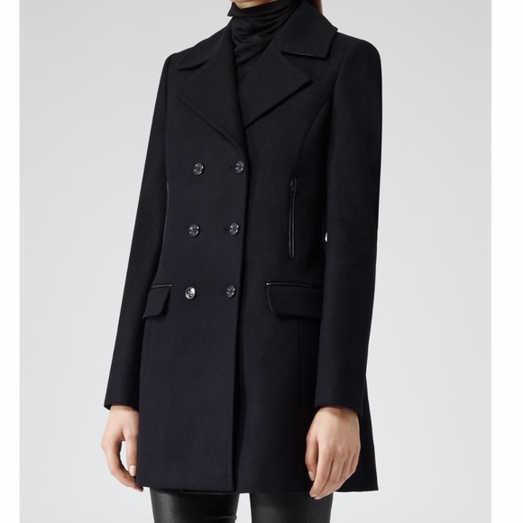 Reiss Jackets & Blazers - Reiss Black Charise Double Breasted Coat - XS